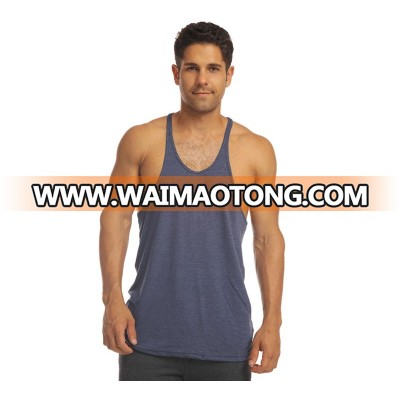 mens gym singlet 100% cotton custom stringer vests gym singlet