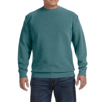 Premium 100% Cotton O-neck Long Sleeve Crewneck Sweatshirt Plus Size Men's Hoodies